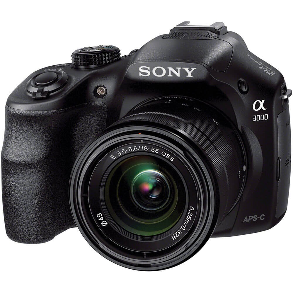 SONY - Sony ミラーレス一眼　α3000　標準ズームレンズキット＋SEL55210 Amazon | Sony A3000 Mirrorless Digital Camera with 18-55mm