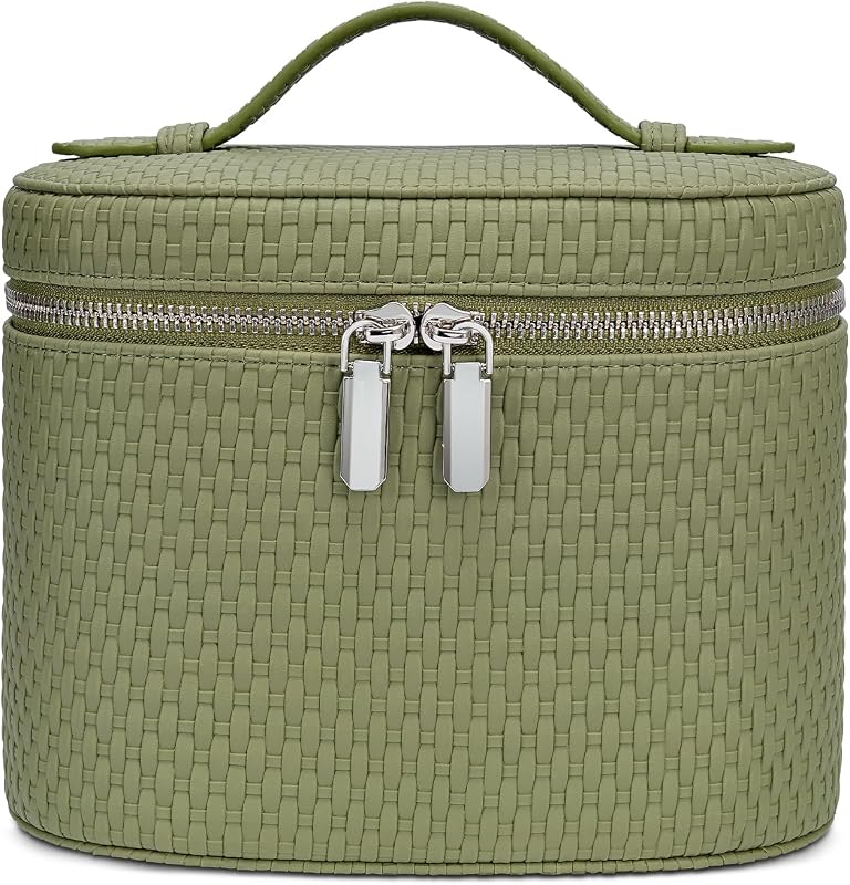 honitty Necessaire de maquiagem com divisórias e alça, verde, 1 unidade