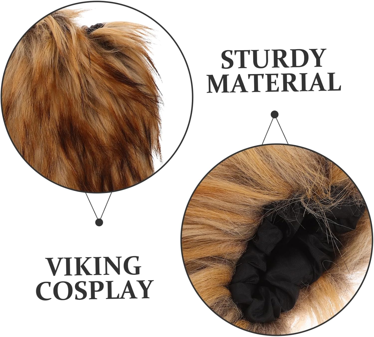 1pair Faux Fur Leg Warmers for Men and Women Brown Viking Costume Accessories Medieval Style Faux Fur Boot Covers for Halloween and Cosplay Events