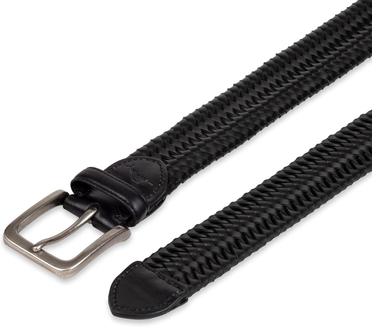 Tommy Bahama mens Stretch Leather Braid Belt - Image 4