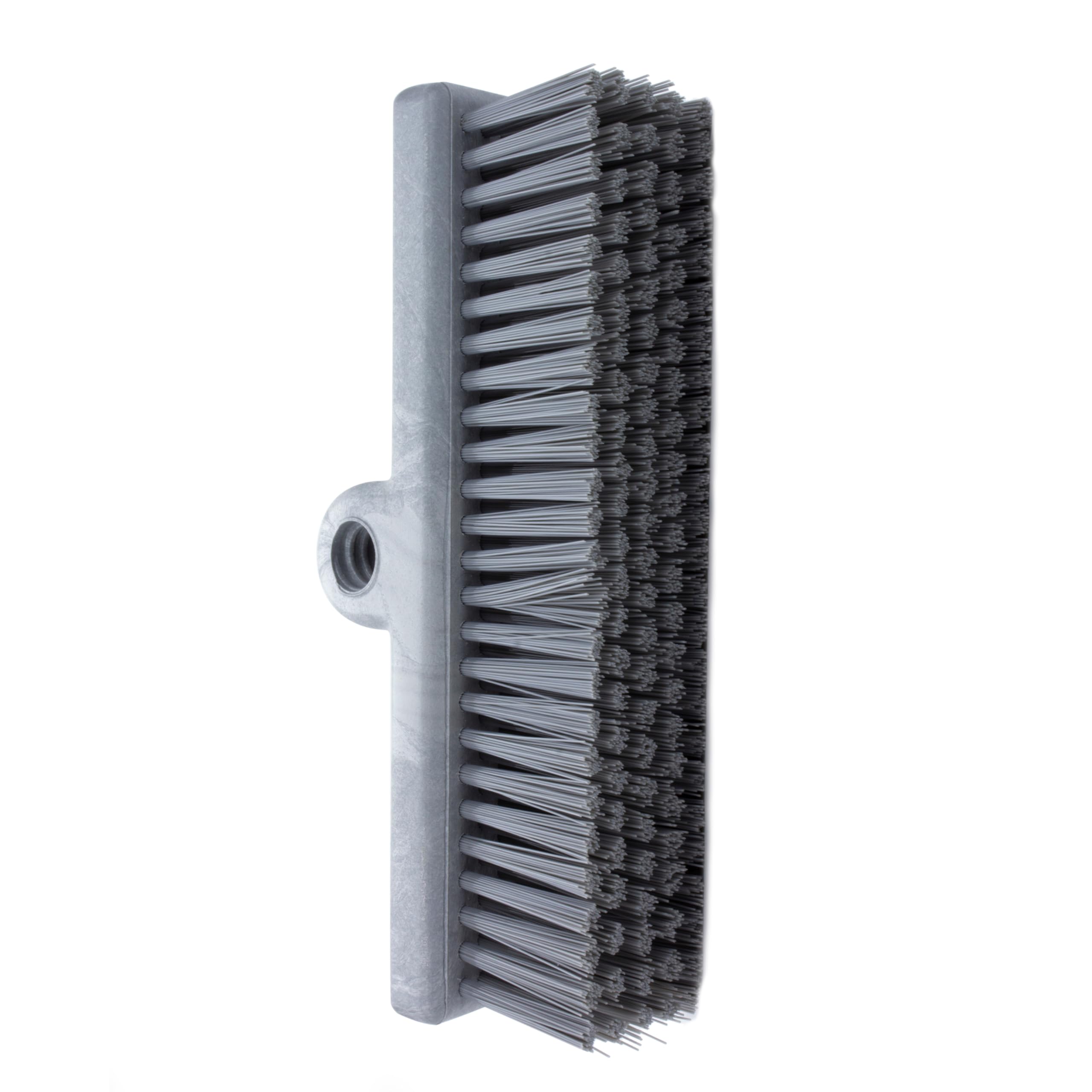 SPARTA 40423EC23 Cepillo de plástico para fregar pisos, cepillo de pared, cepillo de equipo con cerdas no absorbentes para cocinas industriales, hospitales, limpieza comercial, 10 pulgadas, gris