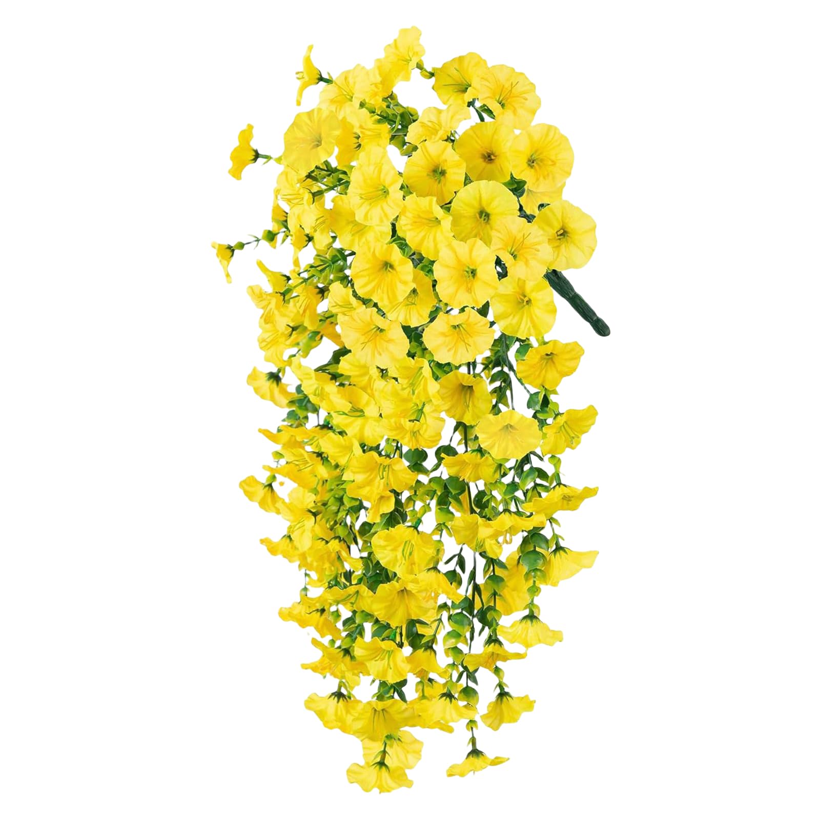 carotoe Realistic Silk Morning Glory Wall Hanging Eucalyptuses for Indoor Outdoor Decorative Floral Display Accessory Artificial Eucalyptuses Morning Glory Silk Flower