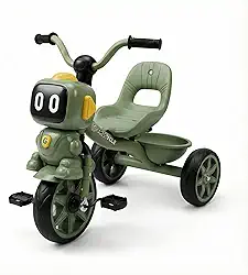 Triciclo Infantil Robô URBANIUS com Pedal Motoca Educativa Passeio para Crianças de 2 a 4 Anos, Brinquedo para Desenvolver Equilíbrio