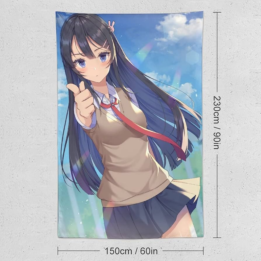 限定 レア 希少 青ブタ 桜島麻衣 タペストリー Amazon.co.jp: タペストリー 可愛い キャラクター柄 青春ブタ野郎