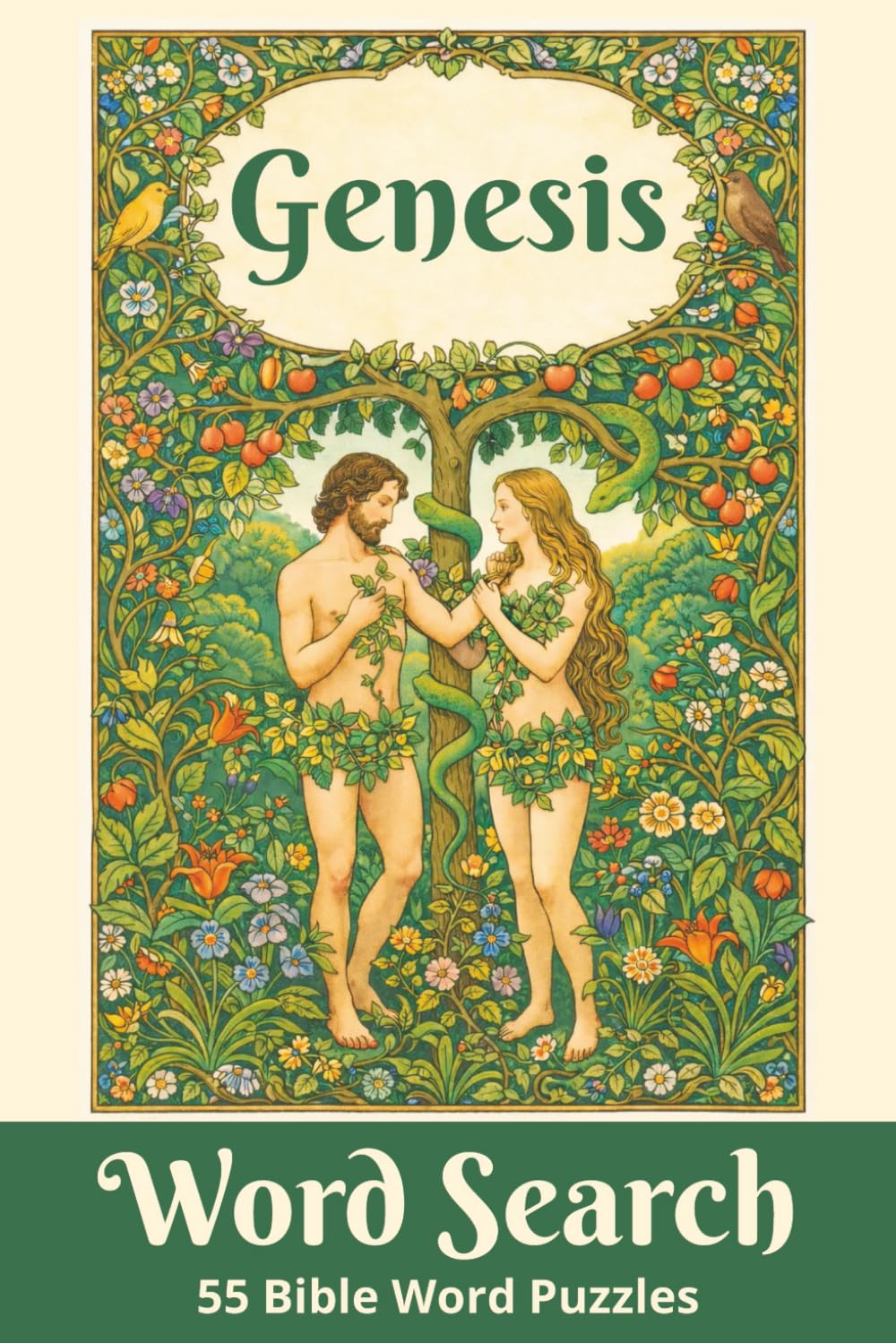 Genesis Word Search: 55 Bible Word Puzzles Inspired by the Book of Beginnings (Books of the Bible Word Search Series)