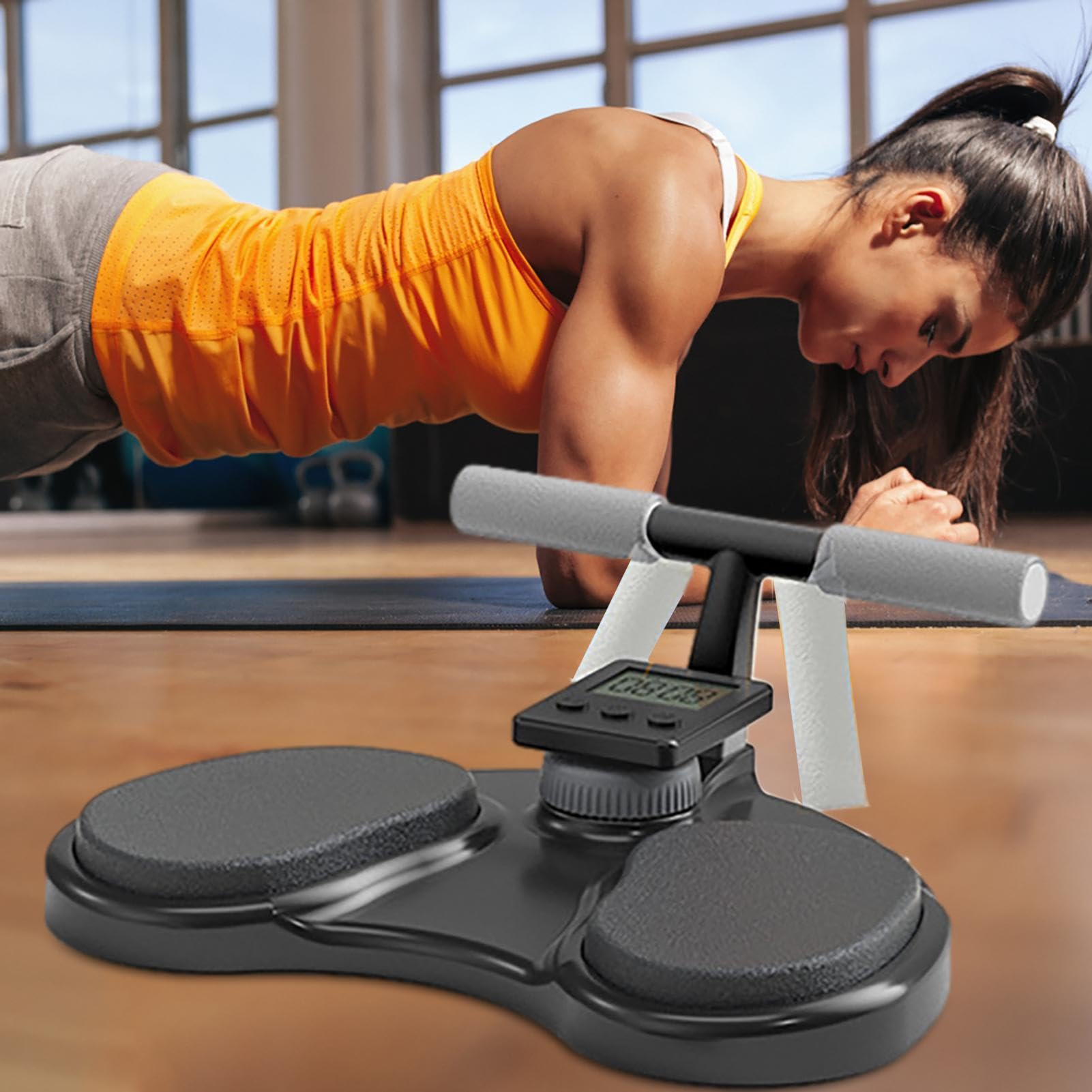 Plank Trainer multifunzione Lavagna cronometraggio – Allenatore portatile multifunzione con timer per rafforzare la di base e l'allenamento addominale, Plank Trainer con minuto