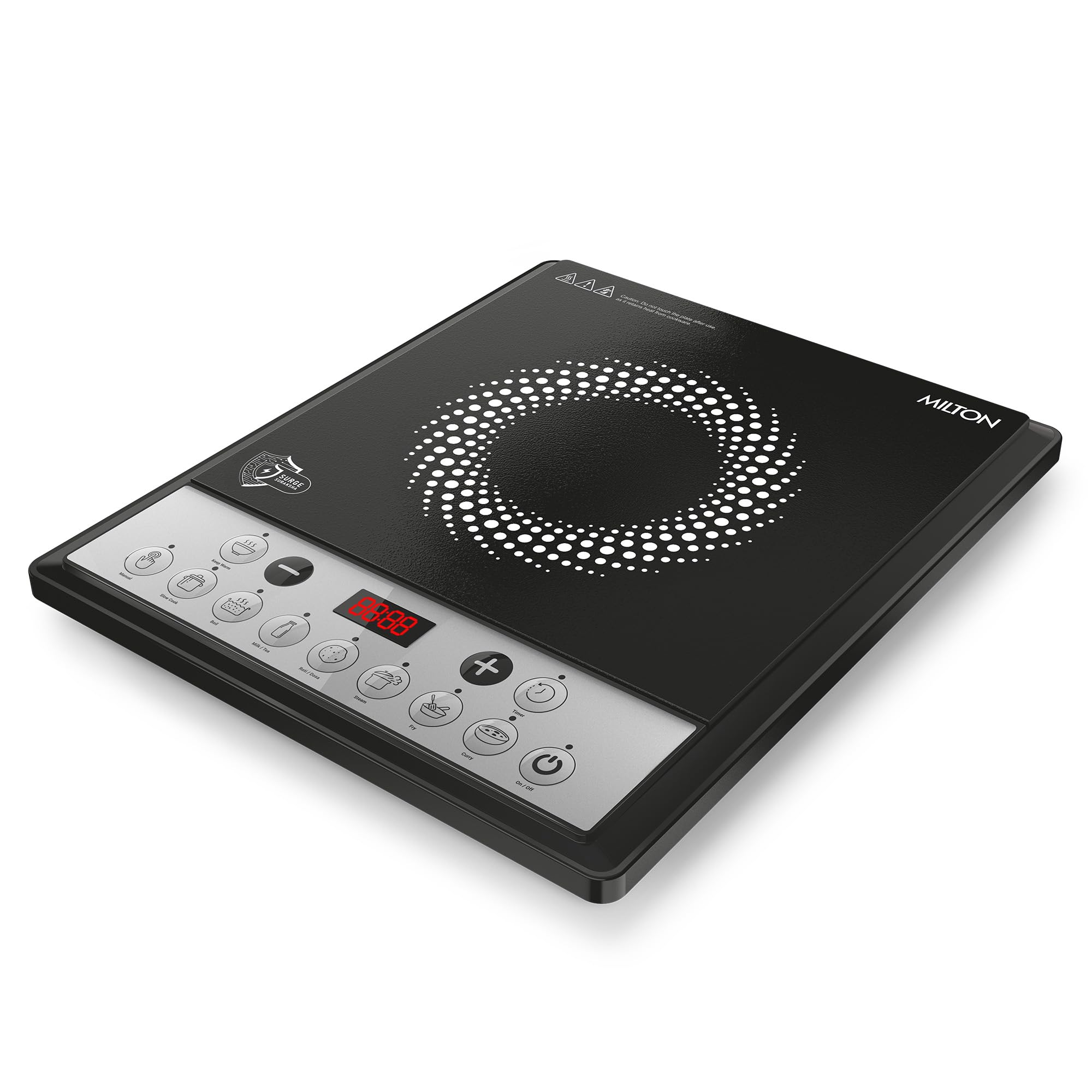 Milton Euroline Elio 16.0 Portable Induction Cooktop | LED Display Panel, 5KV Surge Protection I Timer & Preset Menu Functions | 1600 W Push Button | Fast Cooking | 3-Year Warranty on Coil-image-27