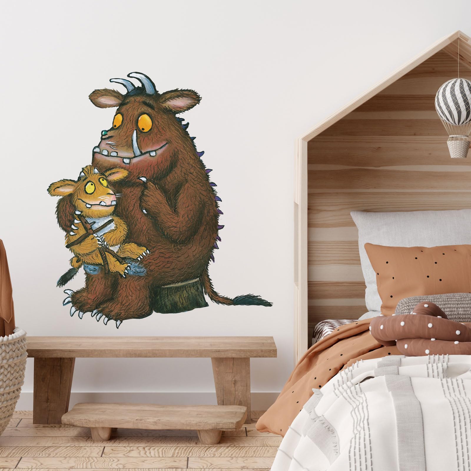 Stickerscape Gruffalo And Gruffalo’s Child The Gruffalo's Child Wall Sticker – Gruffalo And Friends Wall Decals, Kids Bedroom Decor, Easy To Apply & Removable