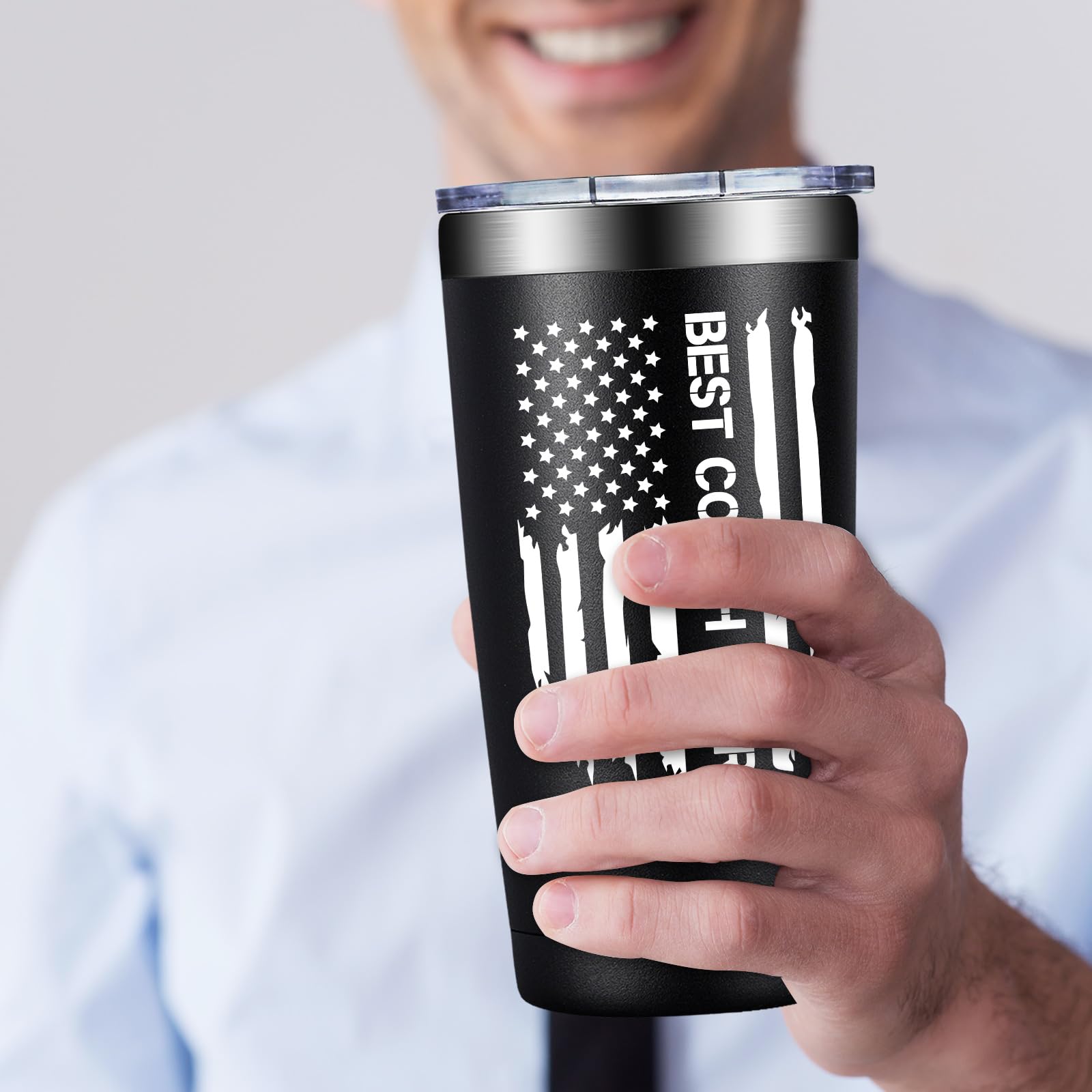 Grifarny Coach Gifts for Men, Women - Best Coach Ever Tumbler Cup 20 oz - Coaches Appreciation Gifts - Basketball, Soccer, Football, Baseball, Softball, Gymnastics, Dance, Swim, Cheer Coaches Gift