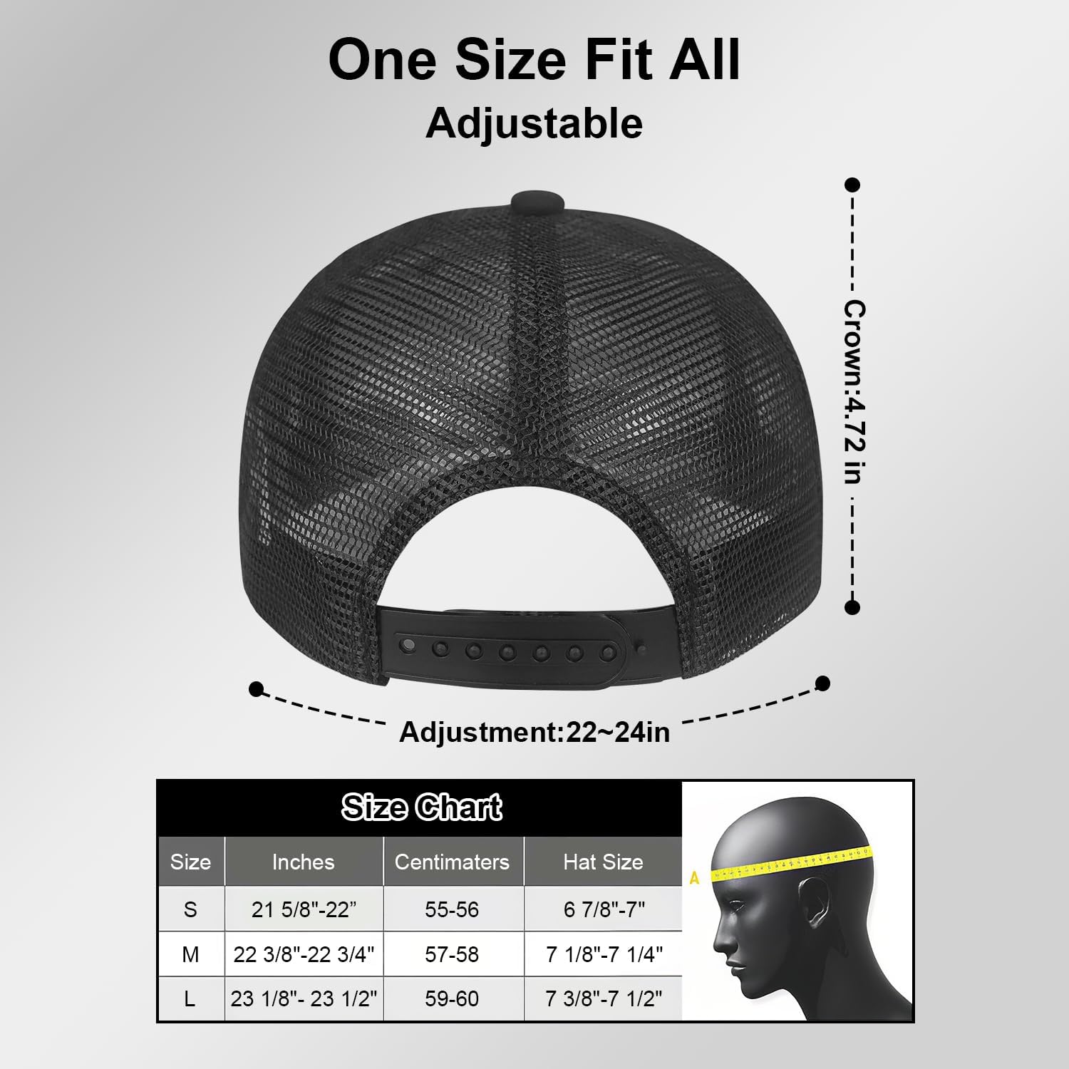 Happy Dad Hat for Men Adjustable Trucker Hat Mens Birthday for Daddy Papa from Daughter Son - Image 5