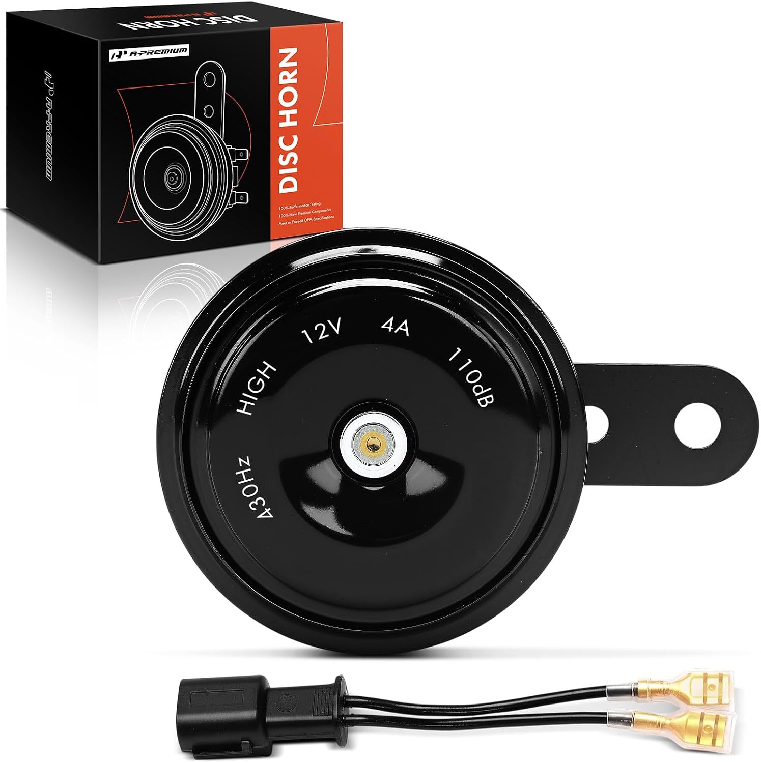 A-Premium Electric Car Horn Compatible with Honda Civic, Disc Horn