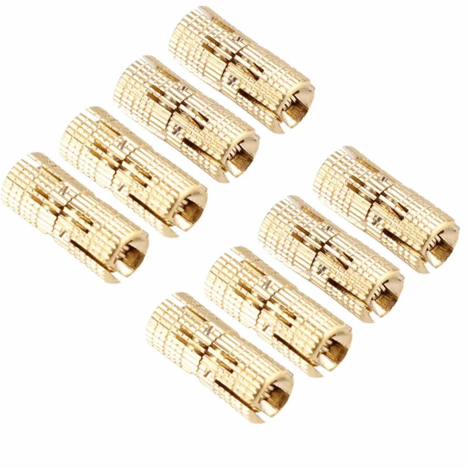 Wbtajzhy One Color Brass Barrel Hinges 8 Pack Invisible Cabinet With Screws 180 Degree
