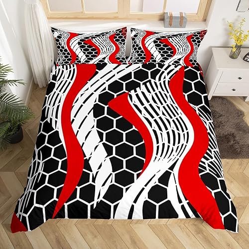 Miniatura 24 de Castle Fairy Juego de funda de edredón musical rústica, tamaño individual, funda de edredón reversible con estampado de instrumentos de guitarra