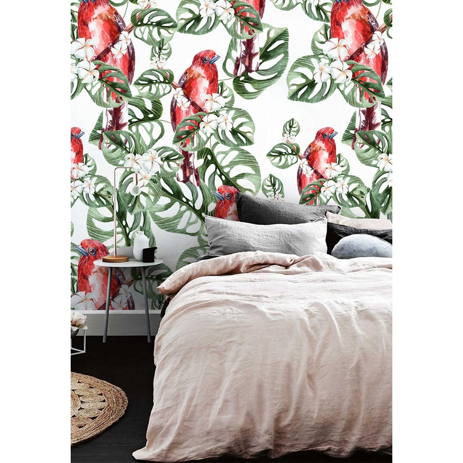 Papier Peint Perroquet Tropical 152x104cm Coloray Décoration Muraux Muralo Chambre Salon
