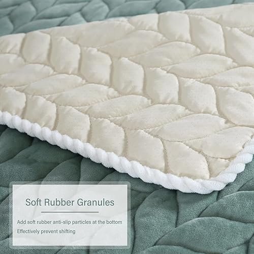 Miniatura 3 de Dxcaicc Cojines de asiento de ventana de bahía para interiores, almohadilla antideslizante de terciopelo de cristal, cojín de banco de sala de