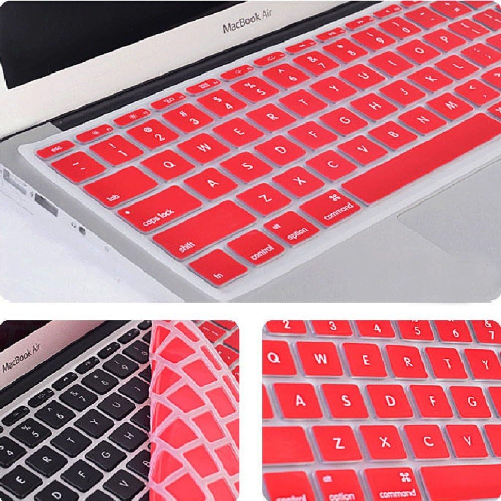 Se7enline Compatible with MacBook Pro Case 15 inch Model A1398 2015/2014/2013/2012 Laptop Hard Shell Protective Case&Sleeve Bag&Keyboard Cover Skin&Screen Protector&Dust Plug,Red
