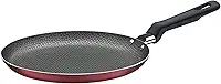 Panquequeira/tapioqueira Em Alumínio Com Revestimento Interno Antiaderente Starflon T1 Ø22 Cm Tramontina Vermelha 22 Cm
