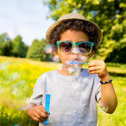 Miniatura 6 de Paquete de 40 burbujas para recuerdos de fiesta de niños, 5 colores, mini estrellas de burbujas a granel con solución de recarga de burbujas,