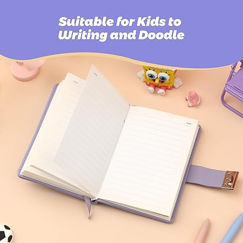 Miniatura 3 de CAGIE Diario con candado, diario secreto personal, mini diario de bloqueo para niñas, adultos, mujeres, diario con candado, combinación de