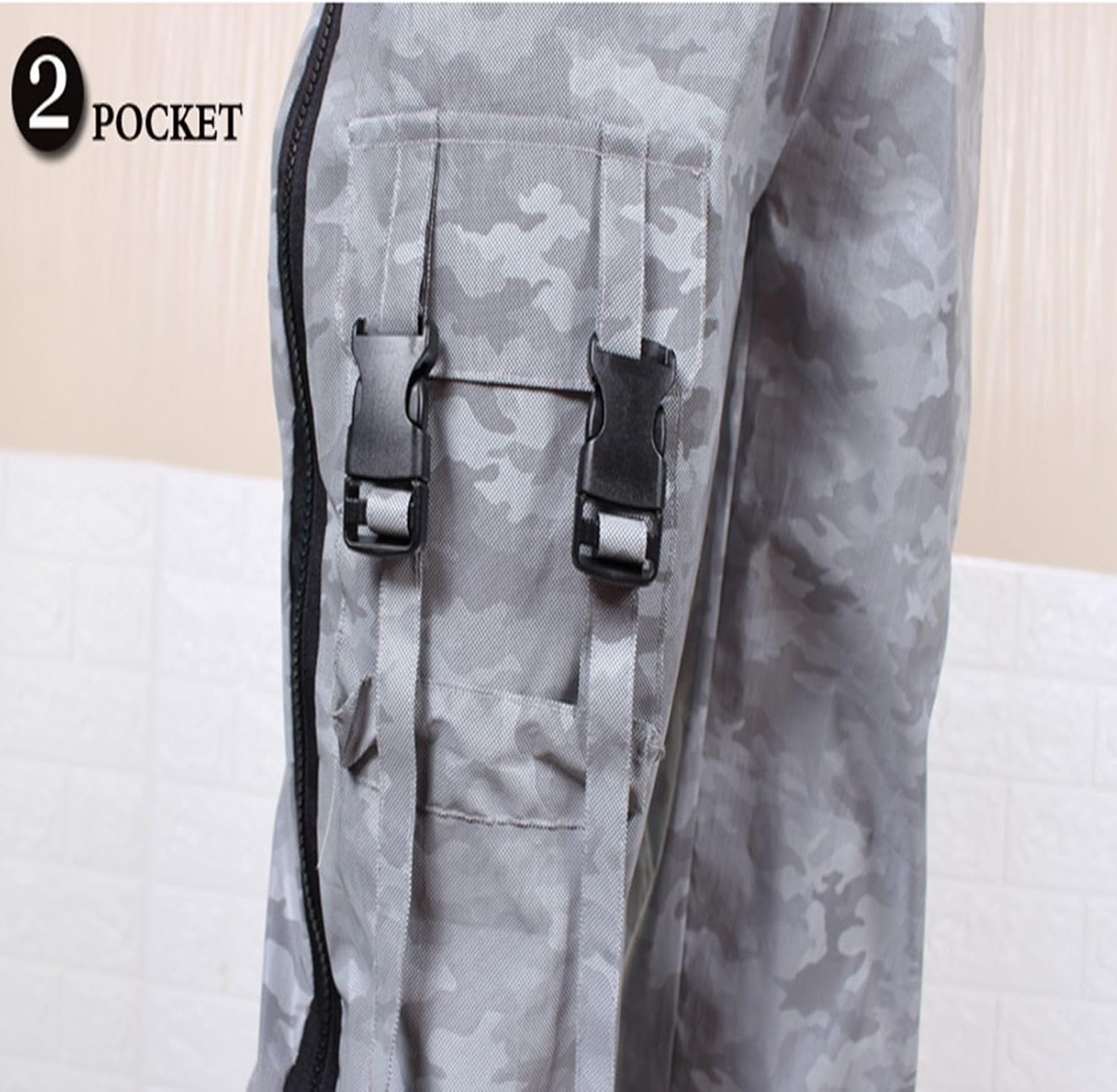 [FZDFTIIXQ] スポーツ反射服 カラフルな反射マルチポケットレーザーナイトビジョンワークパンツ 蛍光服(XL)