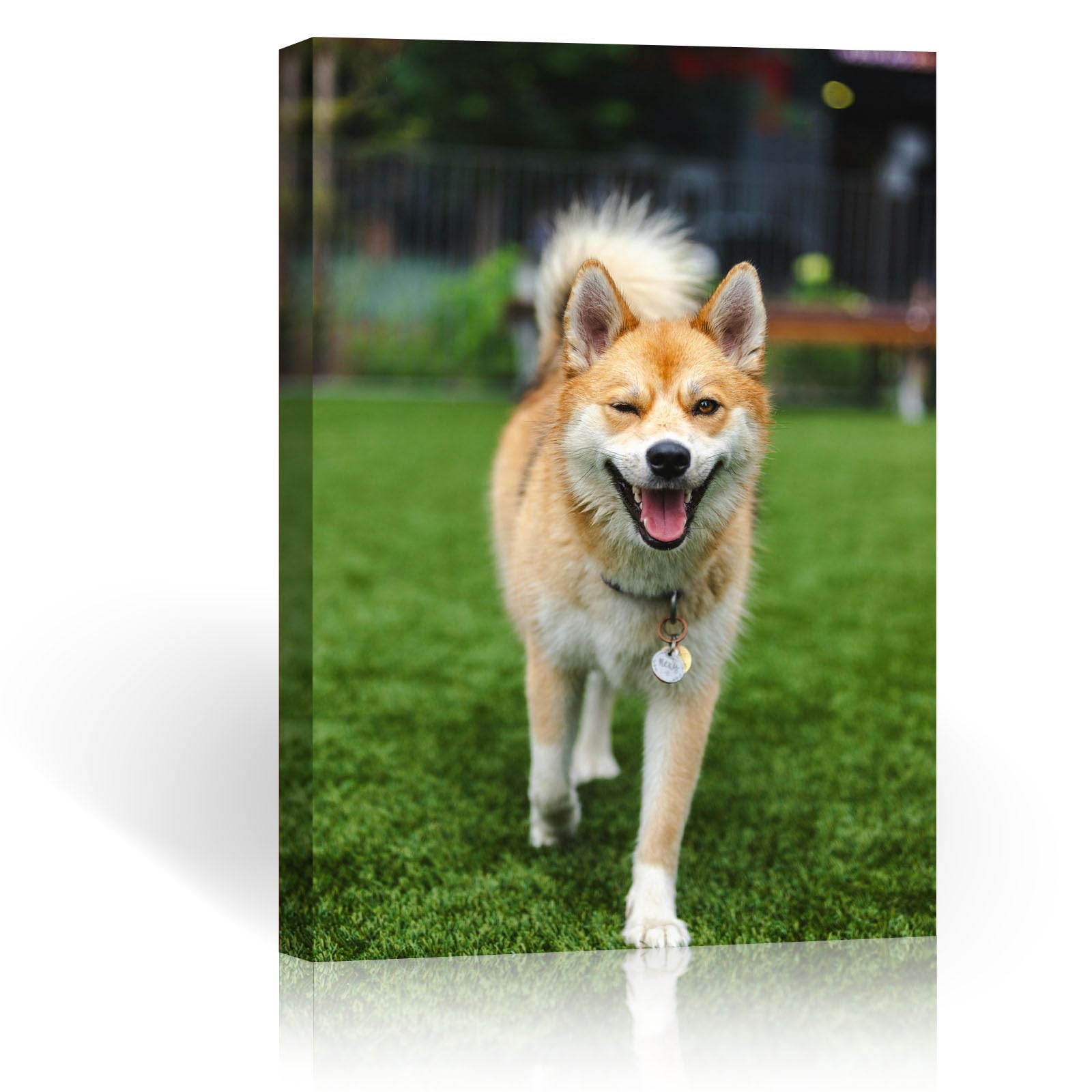 FOSOQ lienzo personalizado con foto con-cuadro personalizado con foto como regalos personalizados-foto personalizada para arte de pared-cuadros personalizados con foto con marco (20.3x25.4cm)