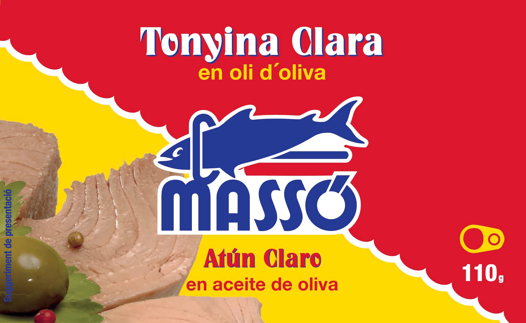 Massó Bonito del norte en aceite de oliva, 5 latas de 112g