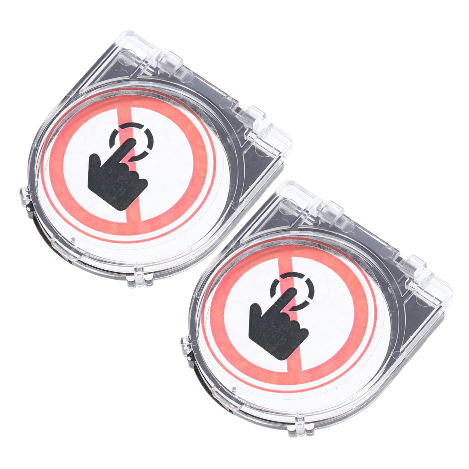 Protector de botones transparente para lavadoras y ordenadores en pack de 2 unidades 8