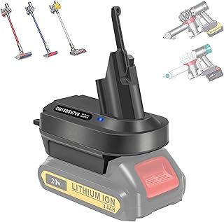 2-in-1 V7 V8 Battery Adapter for Dewalt 20V Battery Convert to for Dyson V7/V8 Battery Work for Dyson V7+V8 Series Vacuum Cleaner Animal Absolute Motorhead Pro Fluffy