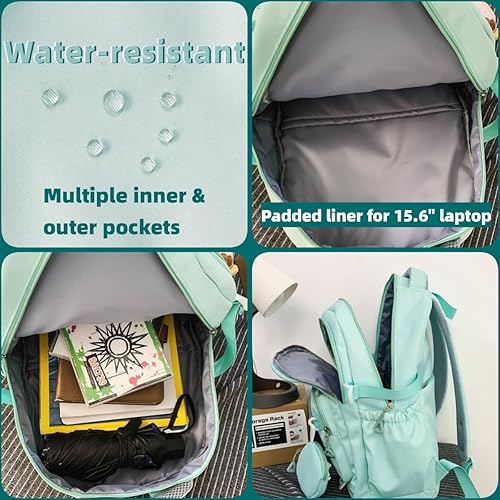 Miniatura 5 de Leaper Mochila casual resistente al agua Mochila de moda Unisex Bolsa de viaje Bolsa de viaje, Beige 8006, Mochilas Daypack