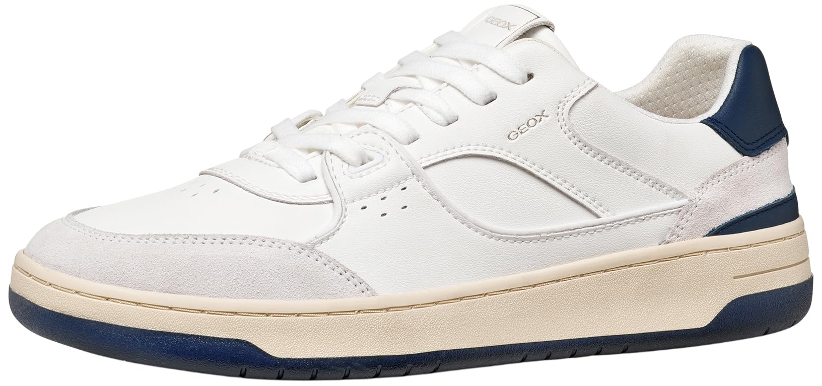 Geox Men's U SEDRAL Court B Trainers, White, 45 EU
