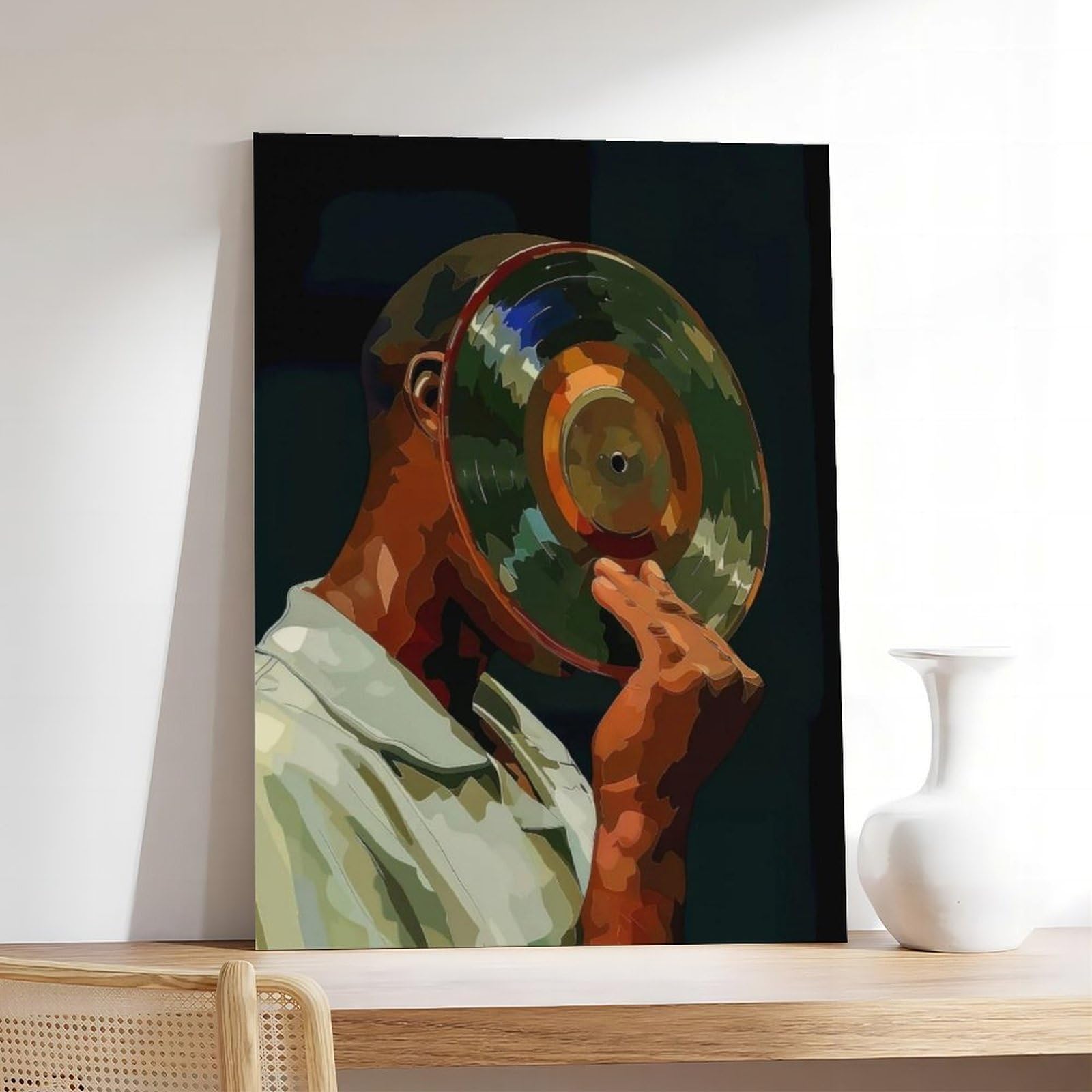 Poster con musica in vinile, decorazione artistica da parete per soggiorno, camera da letto, 60 x 90 cm