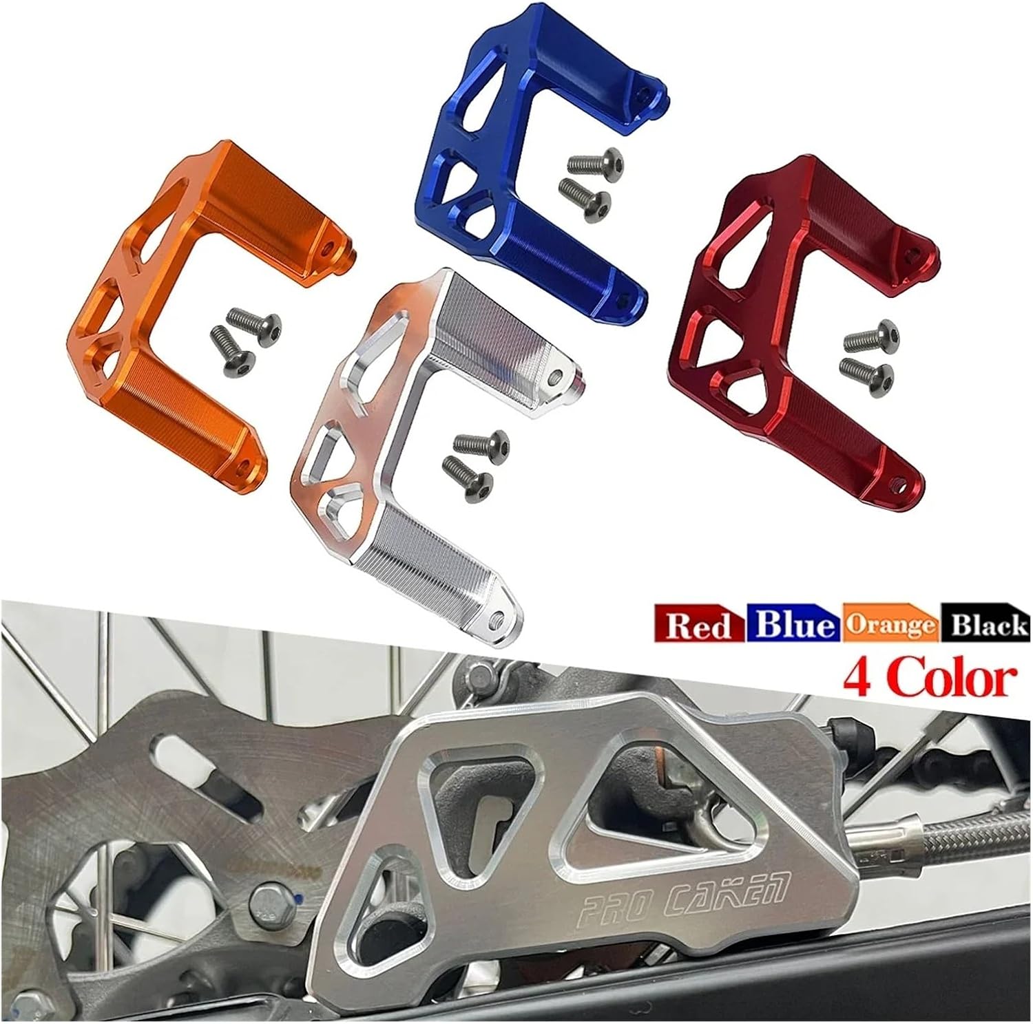 Rear Caliper Guard Brake Disc Protector Cover Compatible with EXC EXCF SX SXF XC XCW XCFW TE FE FC TC 2004-2023(Blue)