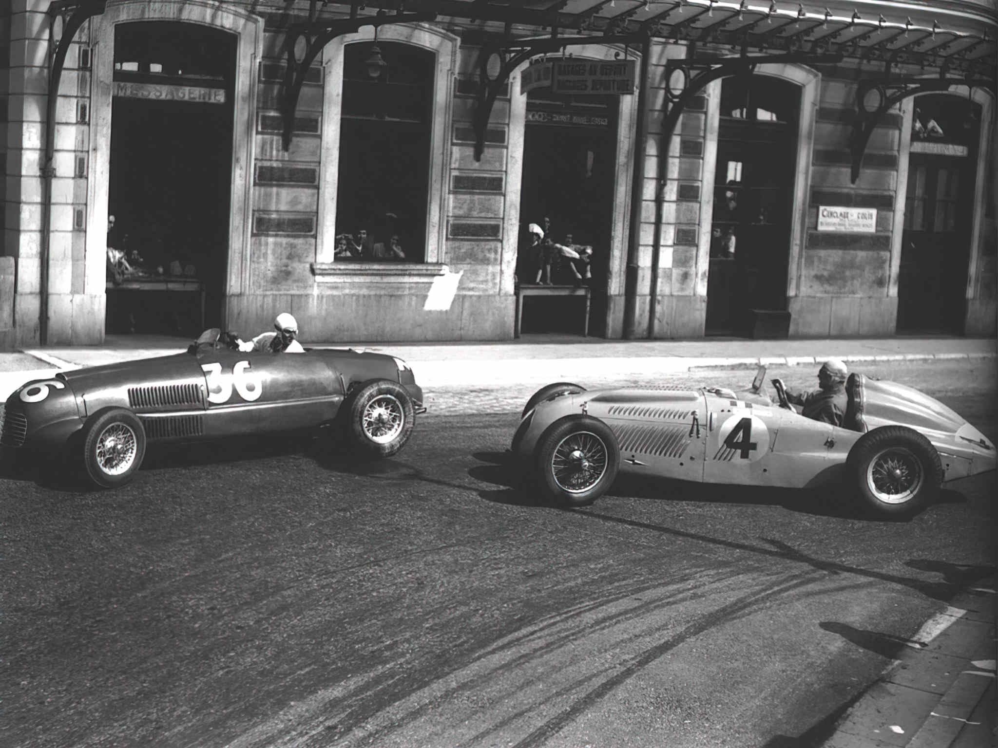 A4 Photo Car 1948 monaco gp prince igor troubetskoy ferrari 166sc 58 laps acc