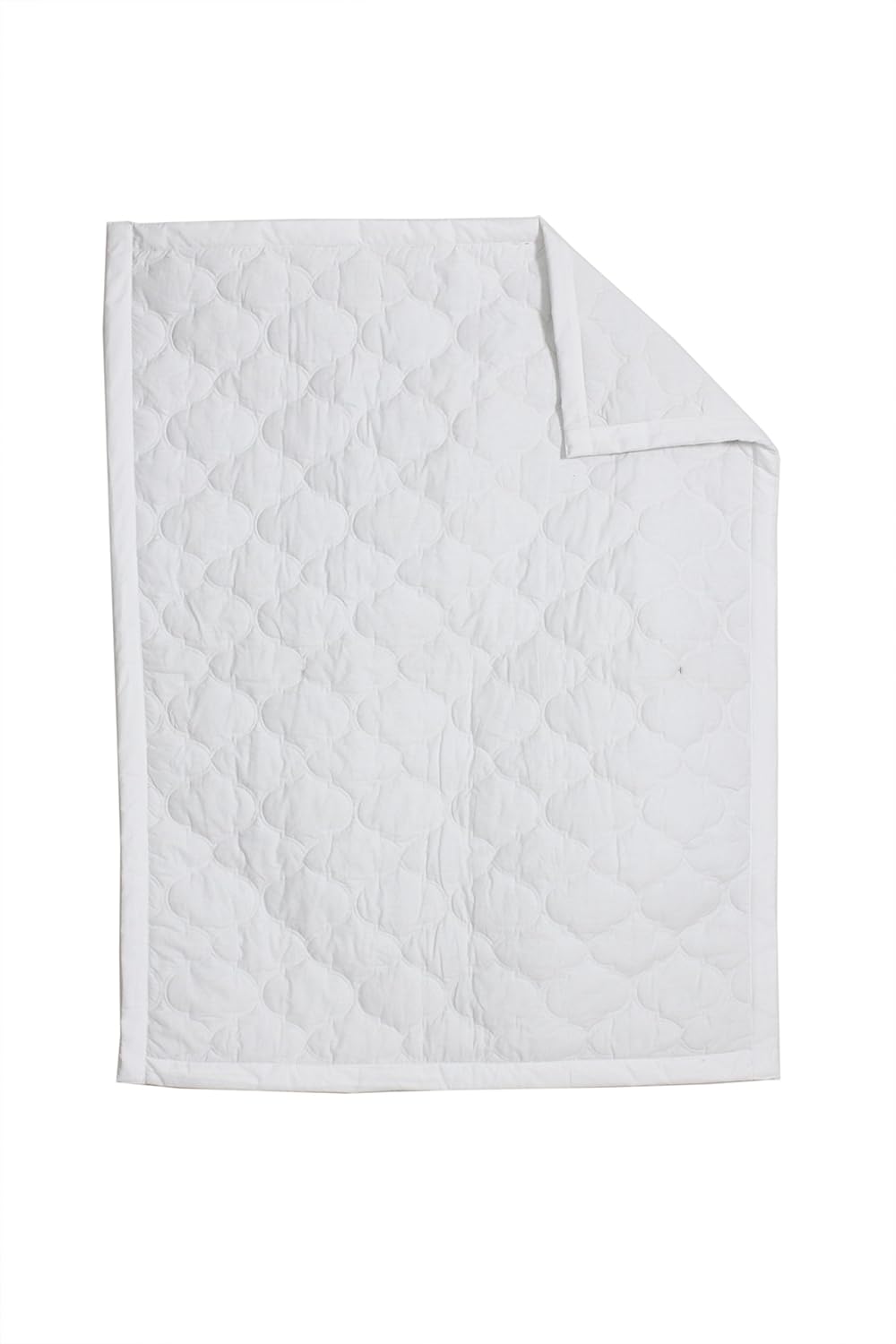 Bacati - MixNMatch Morocan Tiles Quilted Crib Quilt/Play Mat (White)