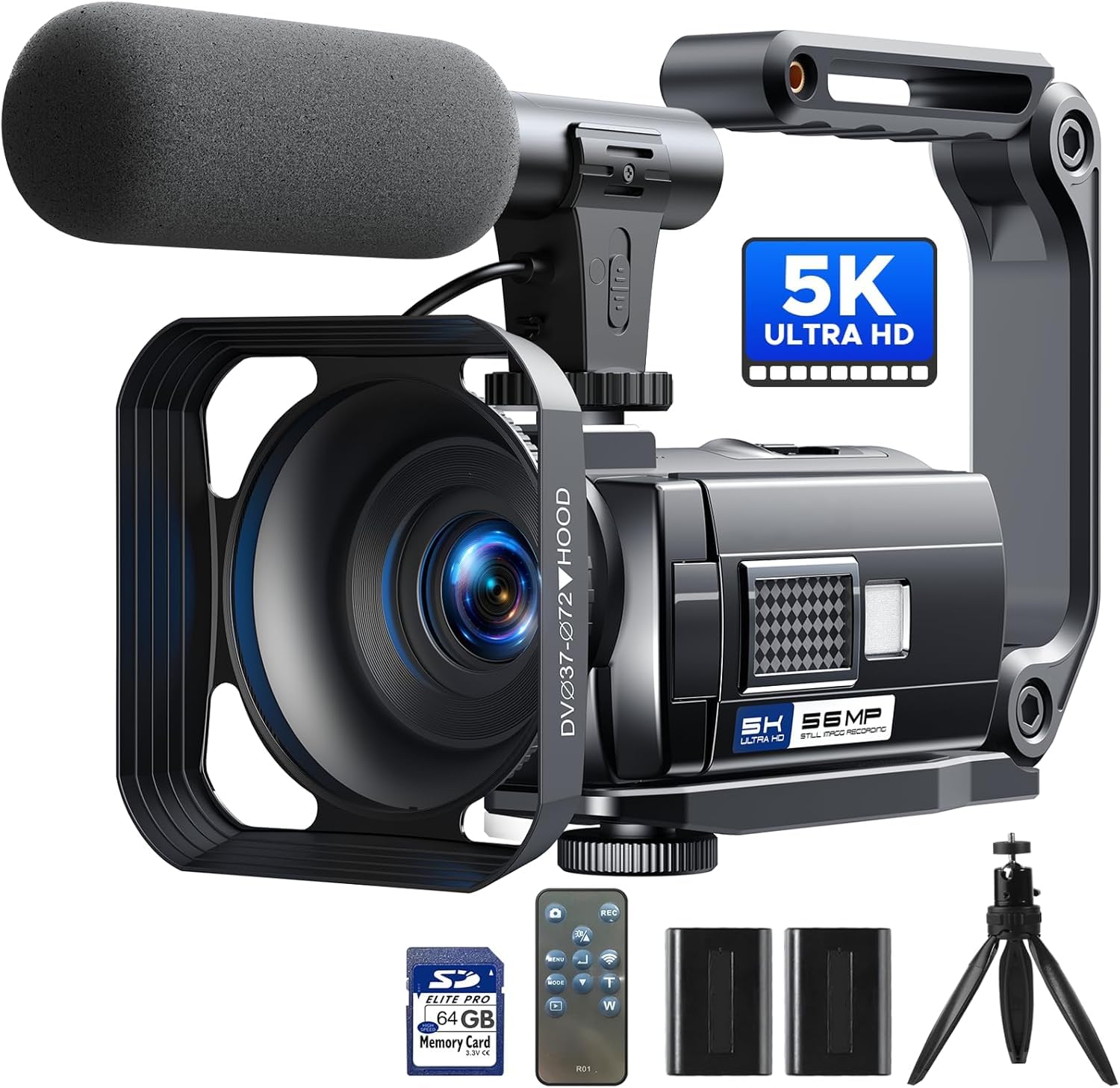 Camcorder Video Camera 5K 56MP Vlogging Camera for YouTube