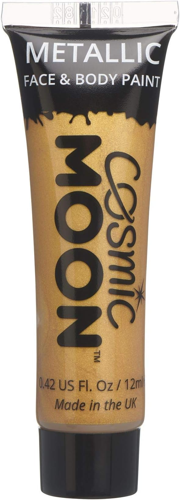 Metallic Face Paint makeup for the Face & Body - 0.40fl oz - Create mesmerising metallic face paint designs! - Gold