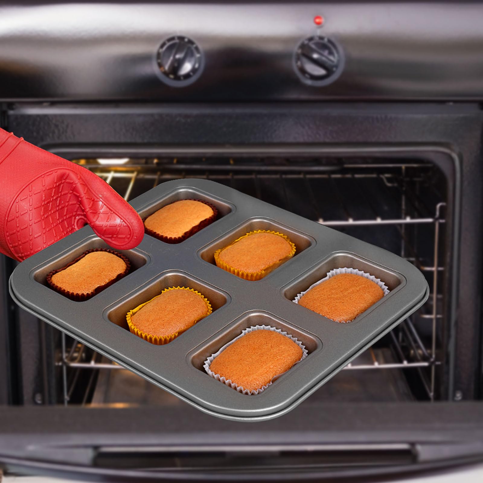 Fodera ovale da 1000 pezzi per pane per cottura, carta da parchment utilizzabile per muffin per cupcake (giallo, L)
