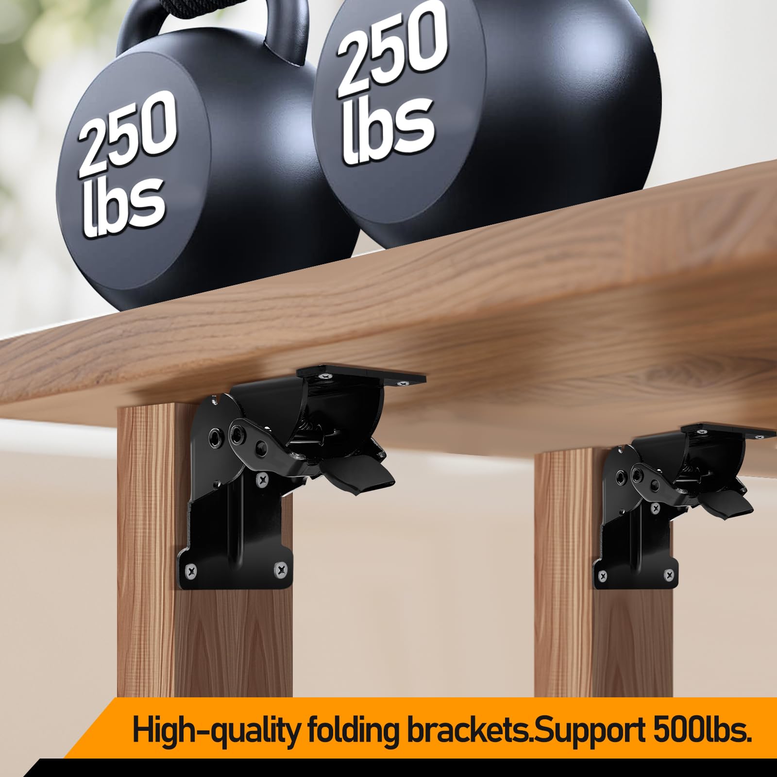4 Pack Locking Hinge for Folding Table Brackets 3
