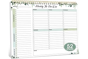 Weekly Ink and Volt To Do List Notepad for Hassle-free Planning