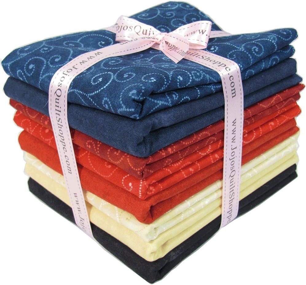 Moda Marbles and Swirls, Half Yard Fabric Bundle. 4 Yards with 8 Assorted Prints