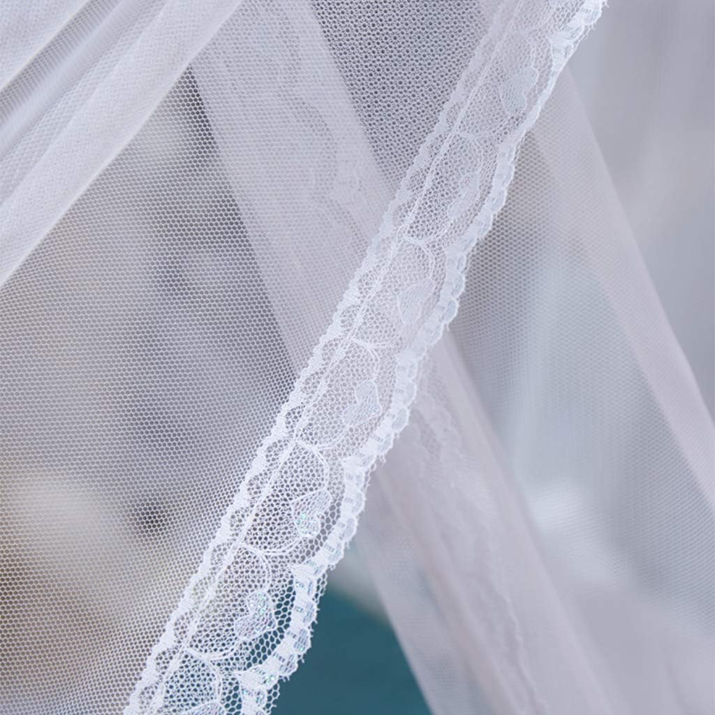Großes Moskitonetz-Baldachin Fürs Bett – Einfache Montage, 3 Öffnungen, Perfekt Für Tagesbetten, Hochzeiten Und Als Dekoration Für Zuhause Paare White Queen