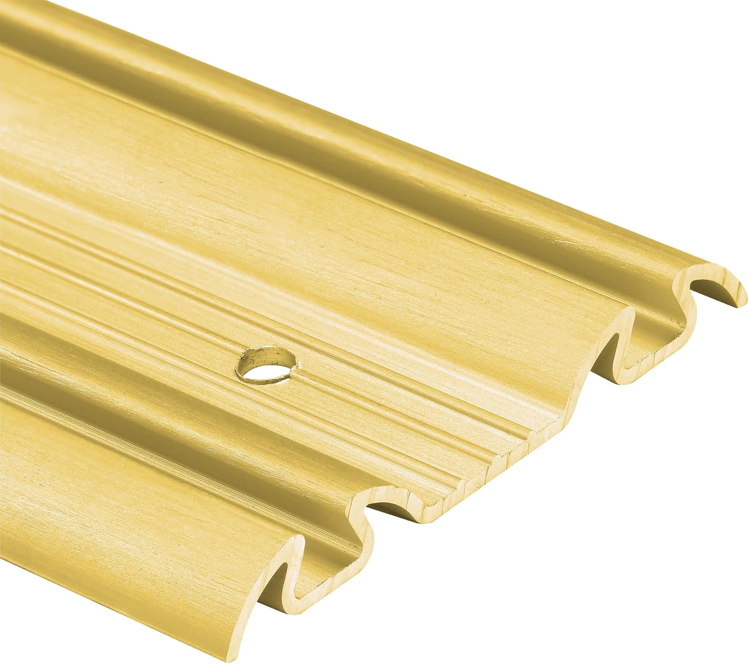 Prime-Line N 6879 By-Pass Mirror Door Bottom Track, 48 In., Roll-Formed Steel, Champagne Gold Finish (Single Pack)