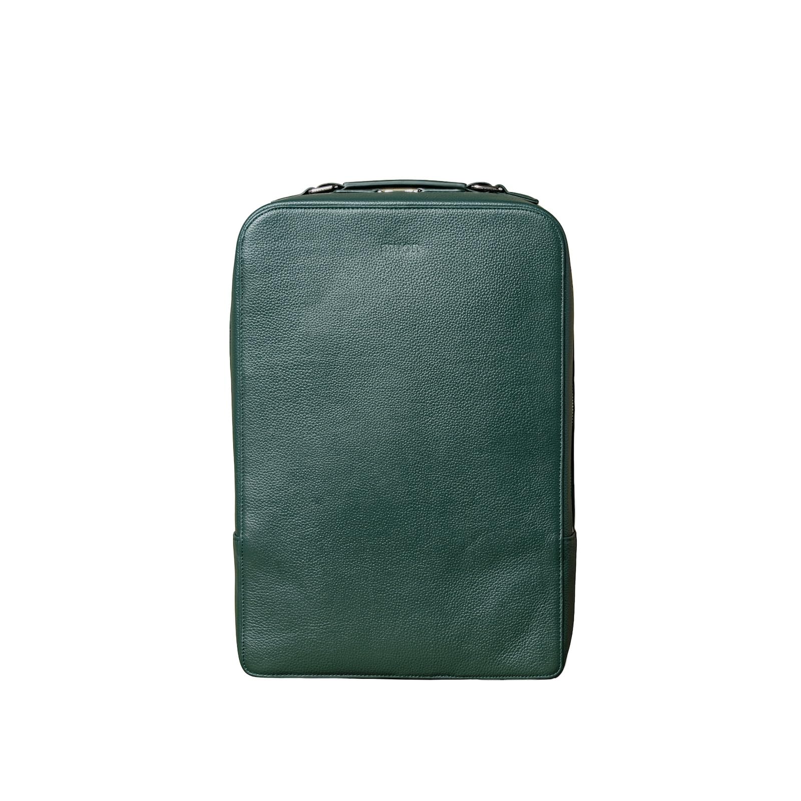 [muon] THE Backpack 本革 ビジネスバッグ リュックサック ミニマルデザイン バックパック カーキ レザー メッシュ 7.9L 自立式