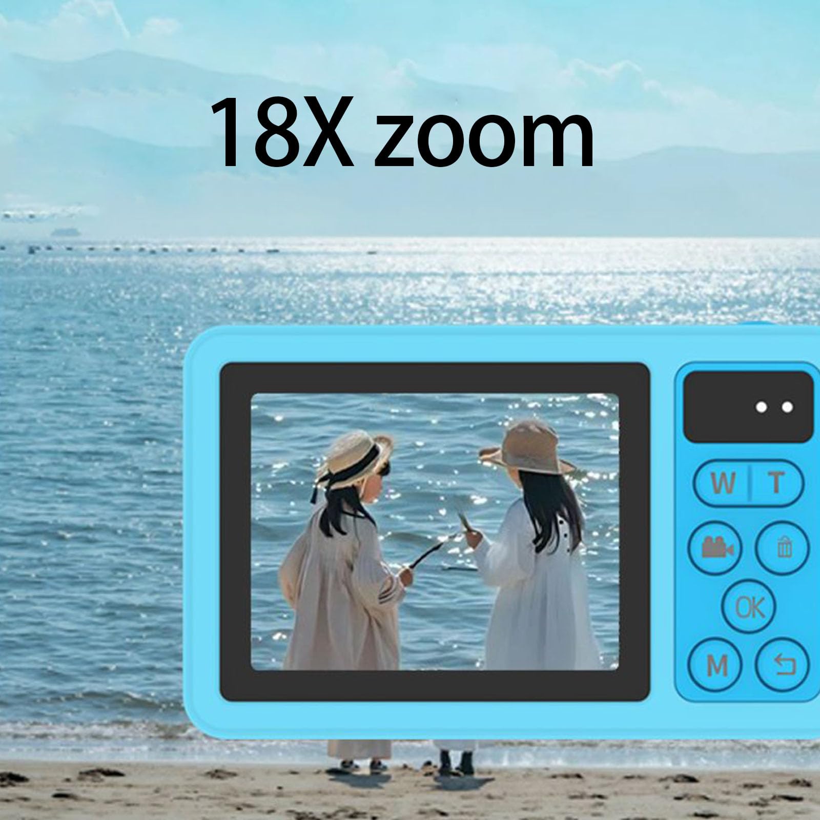 Appareil photo numérique étanche IP68 48 MP haute résolution pour photographie sous-marine de 3 m de profondeur, design léger pour plongée avec tuba appareil photo numérique