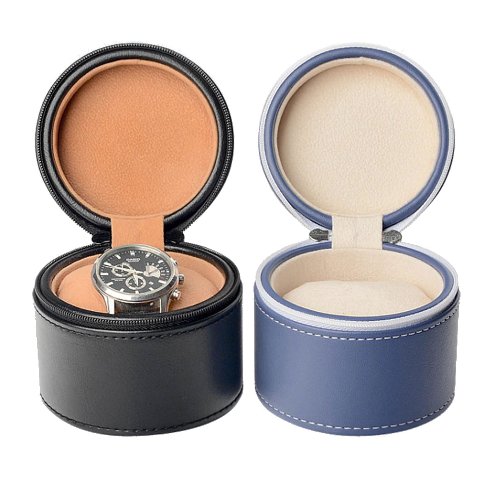 Soporte protector de almacenamiento para reloj, funda de viaje para reloj individual, almacenamiento seguro de relojes de pulsera, funda portátil para reloj individual