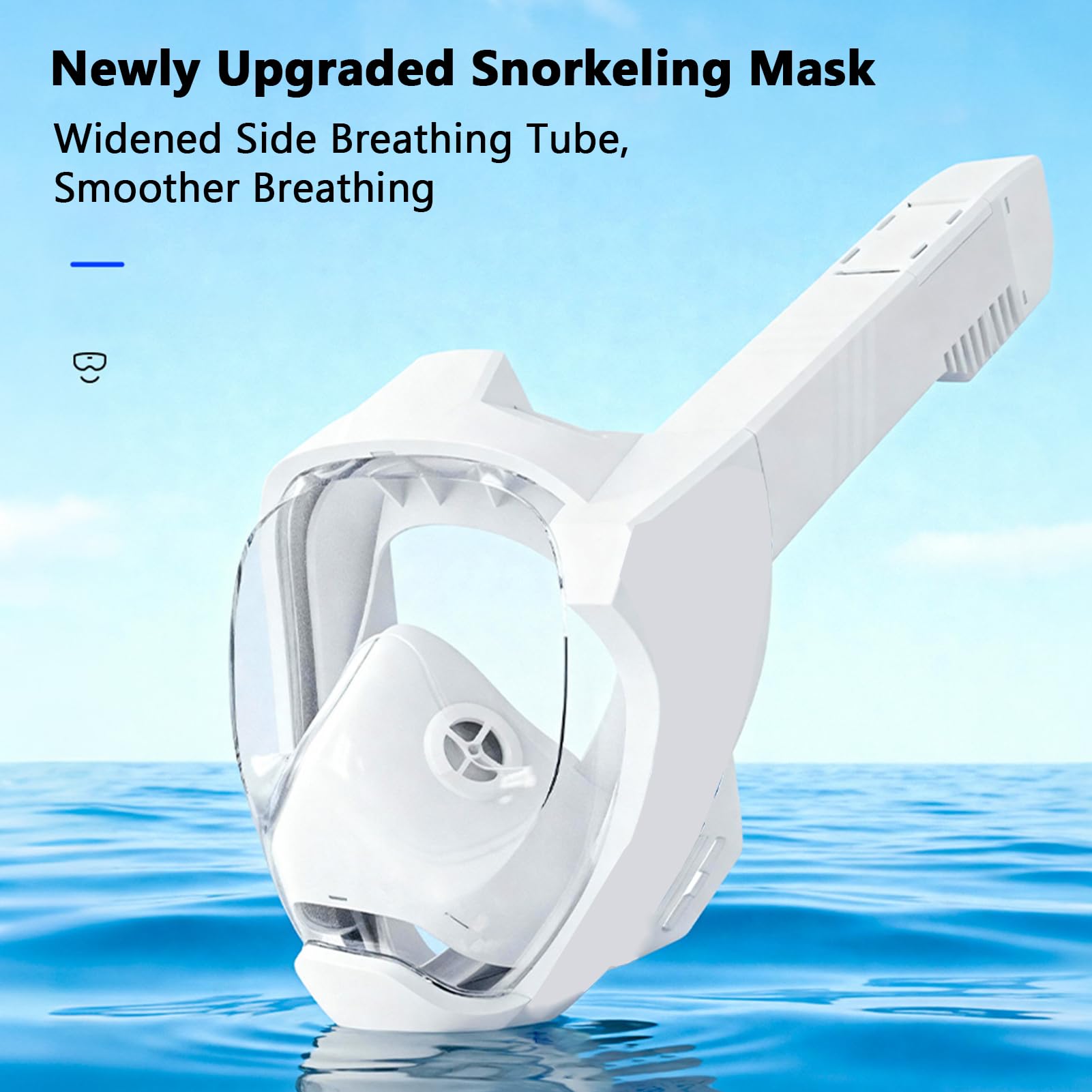 Maschera da Snorkeling Dry Top Occhialino da Immersione con Design Antiappannamento Avanzato per Adulti e Bambini