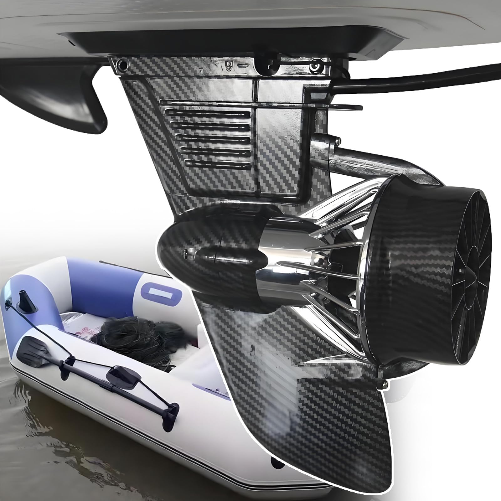 ErShangMao 160w Motorized Fin Surfboard Thruster Kit,Silent Sup Power,20km Range, 3-Speed Remote, Universal Fit - Ultimate Electric Fin Underwater Thruster For Sup/Kayak