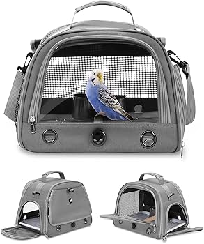 Amazon | YUCHONG 鳥 キャリーバッグ インコ キャリー 止まり木付き