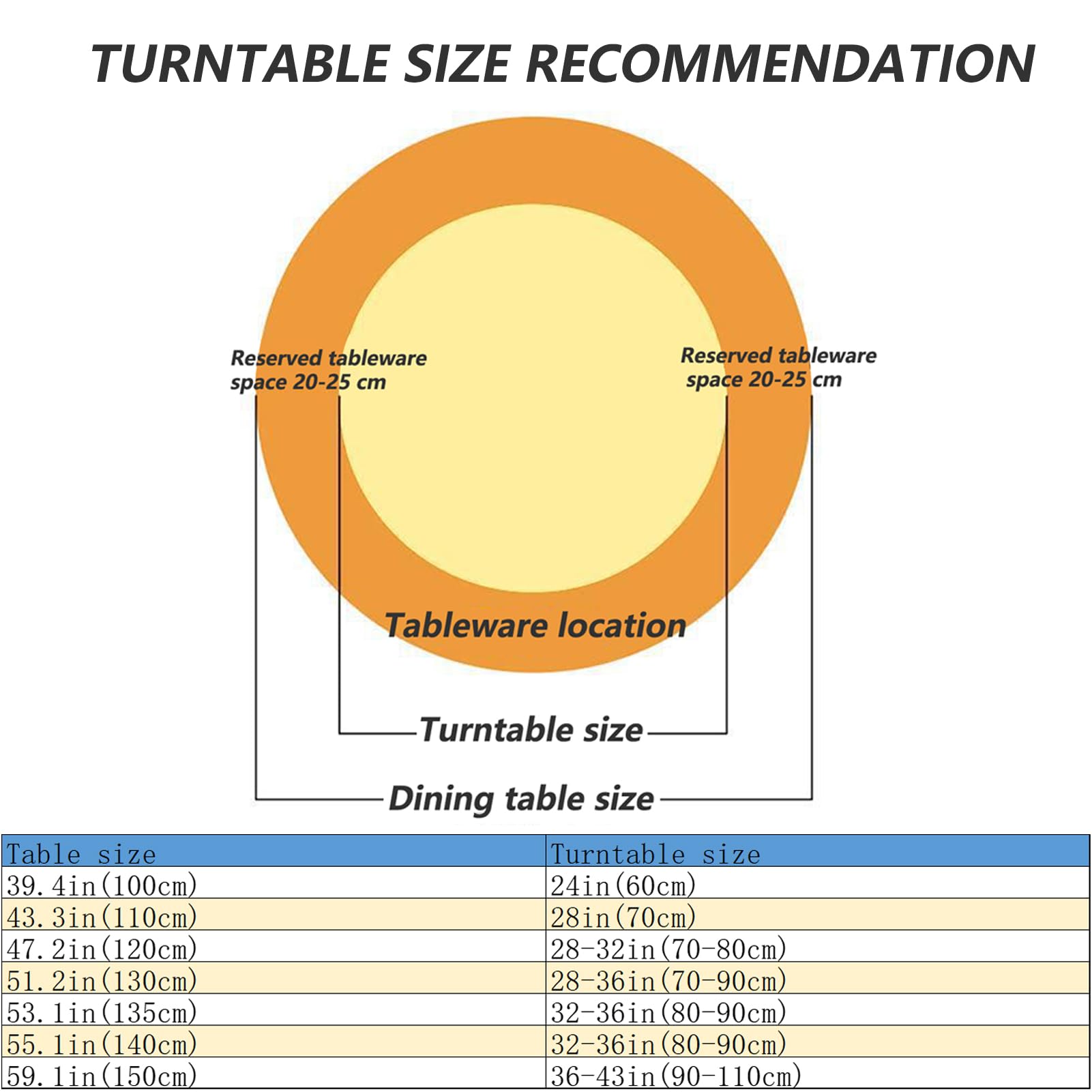 Bandeja de servir de mármol multicolor de 61 cm, giratoria silenciosa de 360°, centro de mesa antideslizante para mesa de comedor y entretenimiento al aire libre, perfecto para fiestas y reuniones