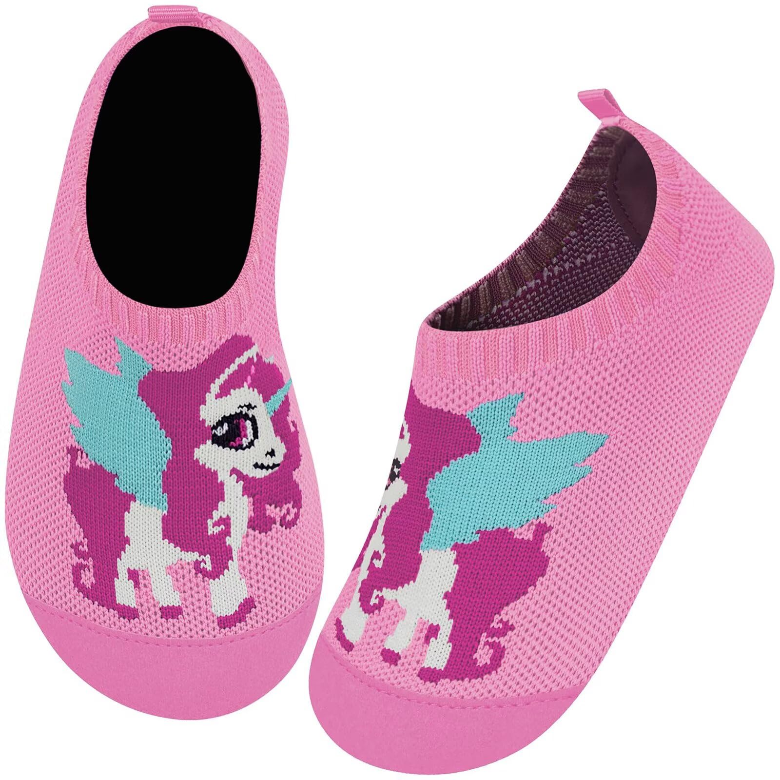 Kyopp Hausschuhe Kinder für Junge mädchen Atmungsaktive Hüttenschuhe Barfußschuhe Kinder Rutschfest Pantoffeln